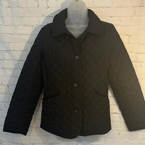 Banana Republic Women's Quilted Black Jacket